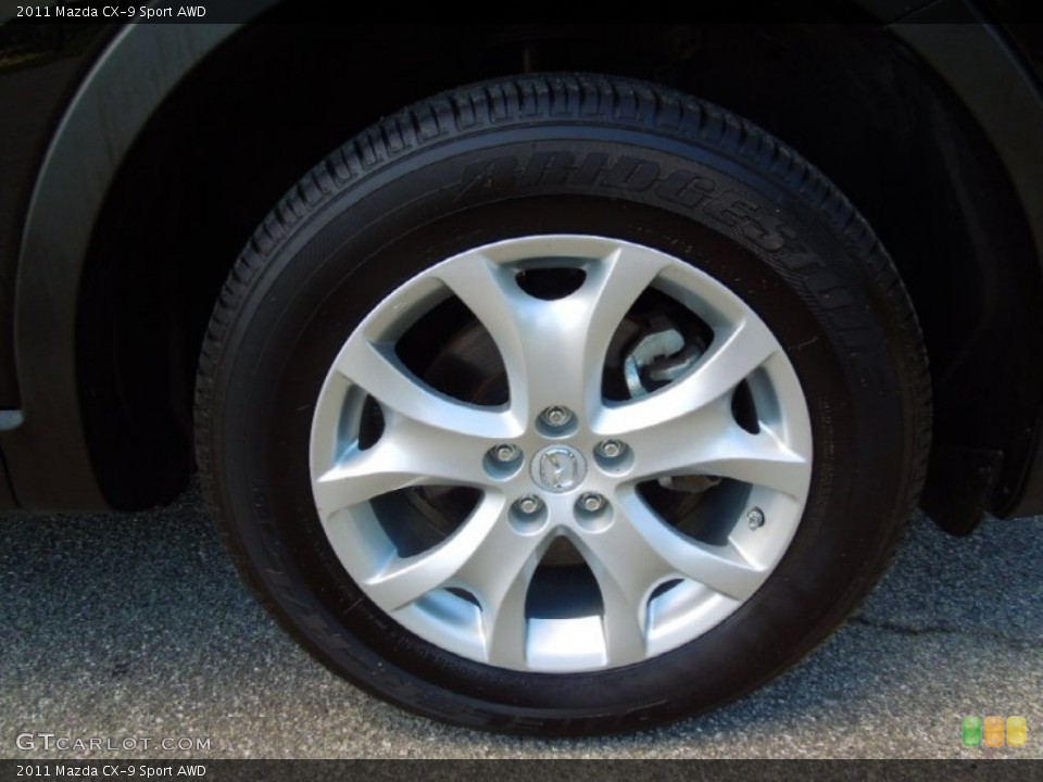 2011 Mazda CX-9 Sport AWD Wheel and Tire Photo #64977169