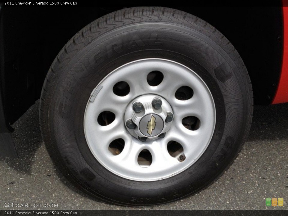 2011 Chevrolet Silverado 1500 Crew Cab Wheel and Tire Photo #64987154