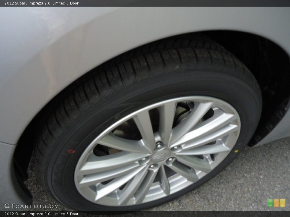 2012 Subaru Impreza 2.0i Limited 5 Door Wheel and Tire Photo #64995997