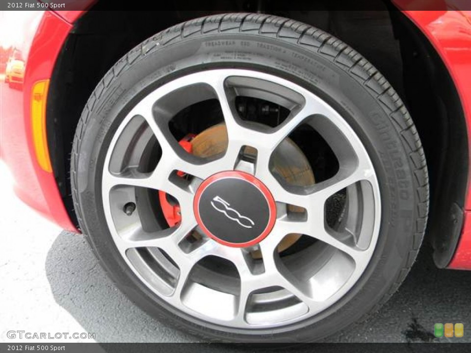 2012 Fiat 500 Sport Wheel and Tire Photo #64998250