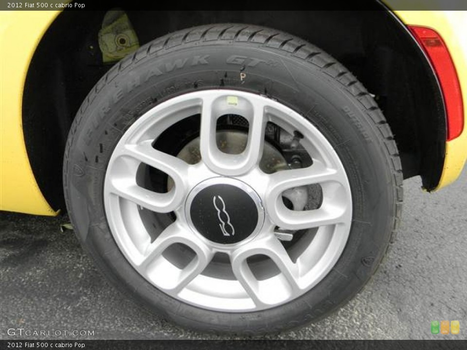 2012 Fiat 500 c cabrio Pop Wheel and Tire Photo #64999406