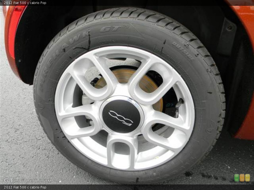 2012 Fiat 500 c cabrio Pop Wheel and Tire Photo #64999565