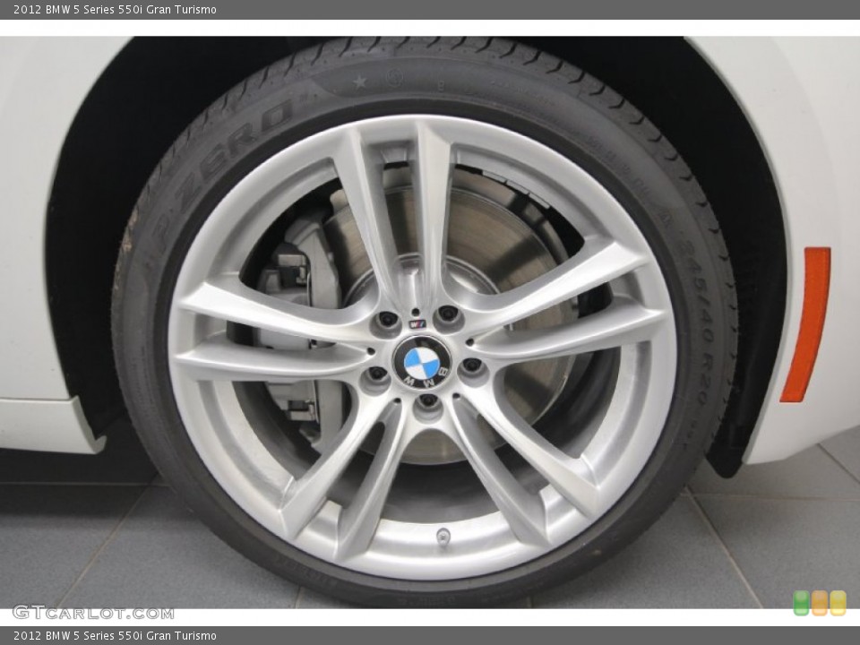 2012 BMW 5 Series 550i Gran Turismo Wheel and Tire Photo #65009643