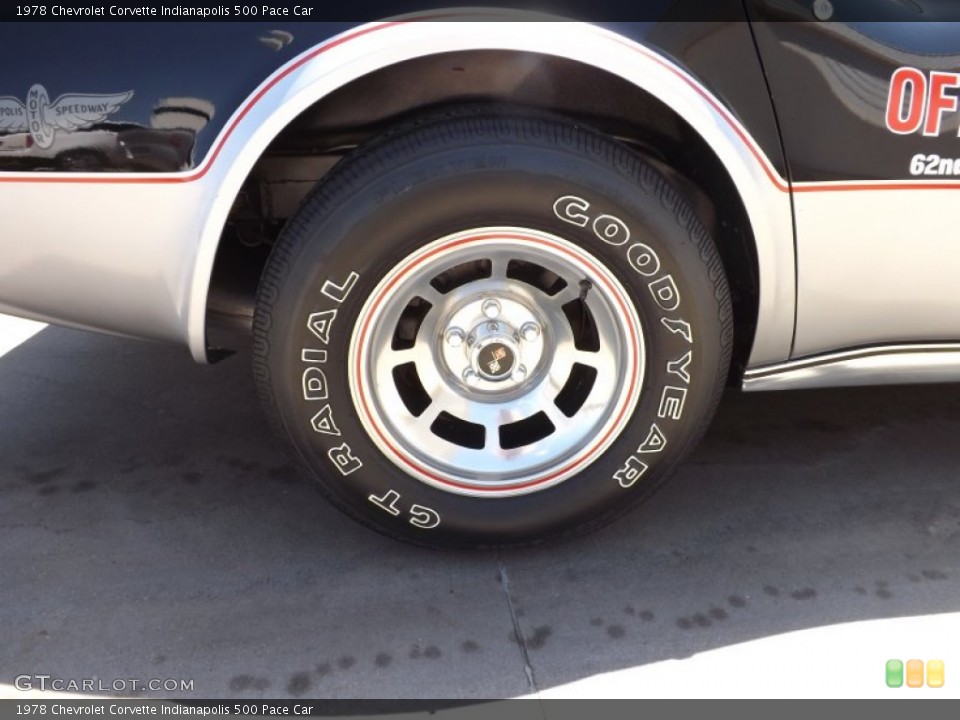 1978 Chevrolet Corvette Indianapolis 500 Pace Car Wheel and Tire Photo #65012286