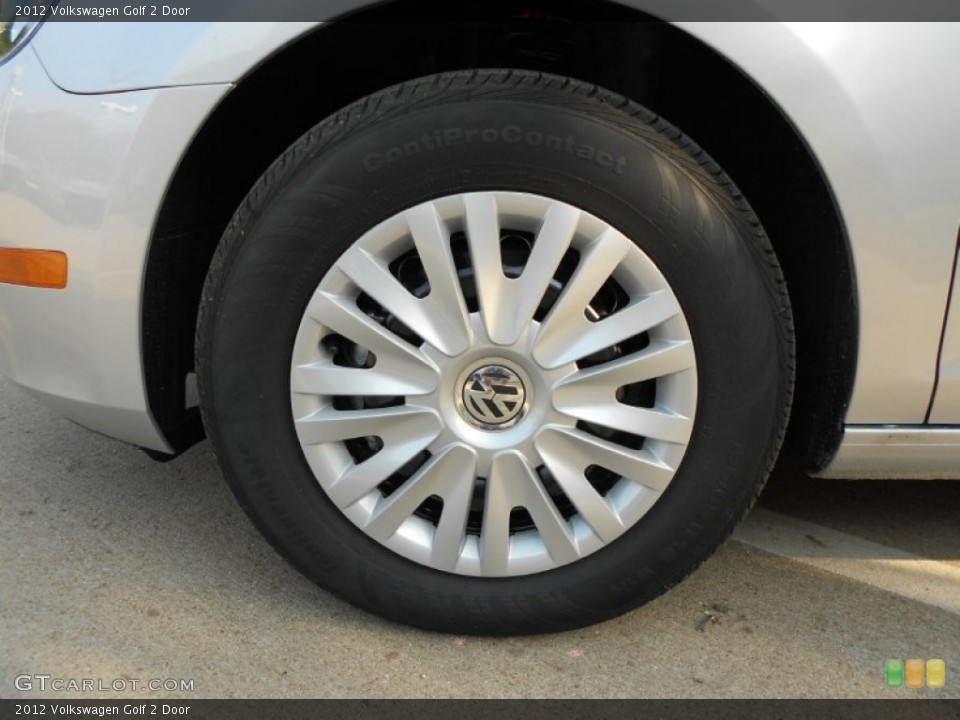 2012 Volkswagen Golf 2 Door Wheel and Tire Photo #65020386