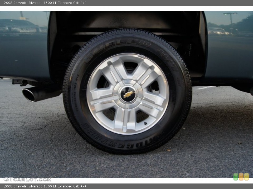2008 Chevrolet Silverado 1500 LT Extended Cab 4x4 Wheel and Tire Photo #65130442