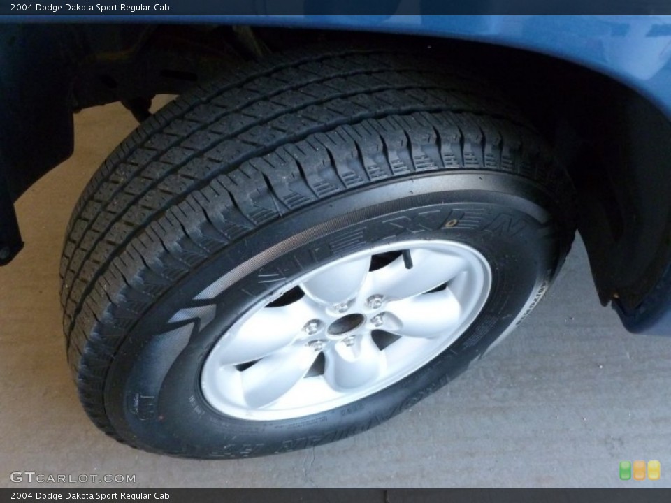 2004 Dodge Dakota Sport Regular Cab Wheel and Tire Photo #65144943