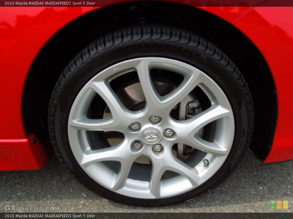2010 Mazda MAZDA3 MAZDASPEED3 Sport 5 Door Wheel and Tire Photo #65183397
