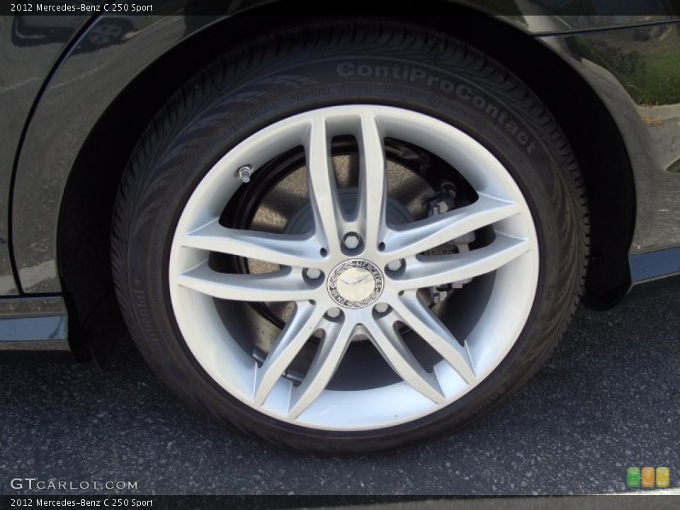 2012 Mercedes-Benz C 250 Sport Wheel and Tire Photo #65208586