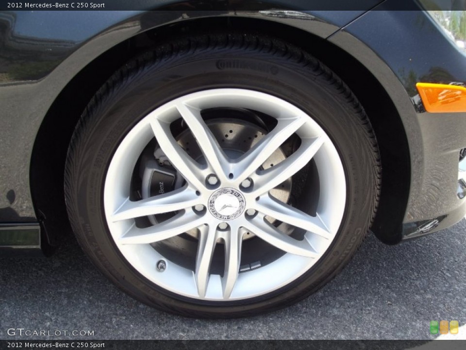 2012 Mercedes-Benz C 250 Sport Wheel and Tire Photo #65209024