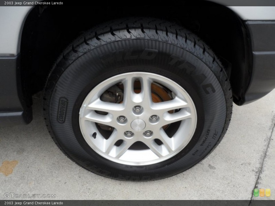 2003 Jeep Grand Cherokee Laredo Wheel and Tire Photo #65217619