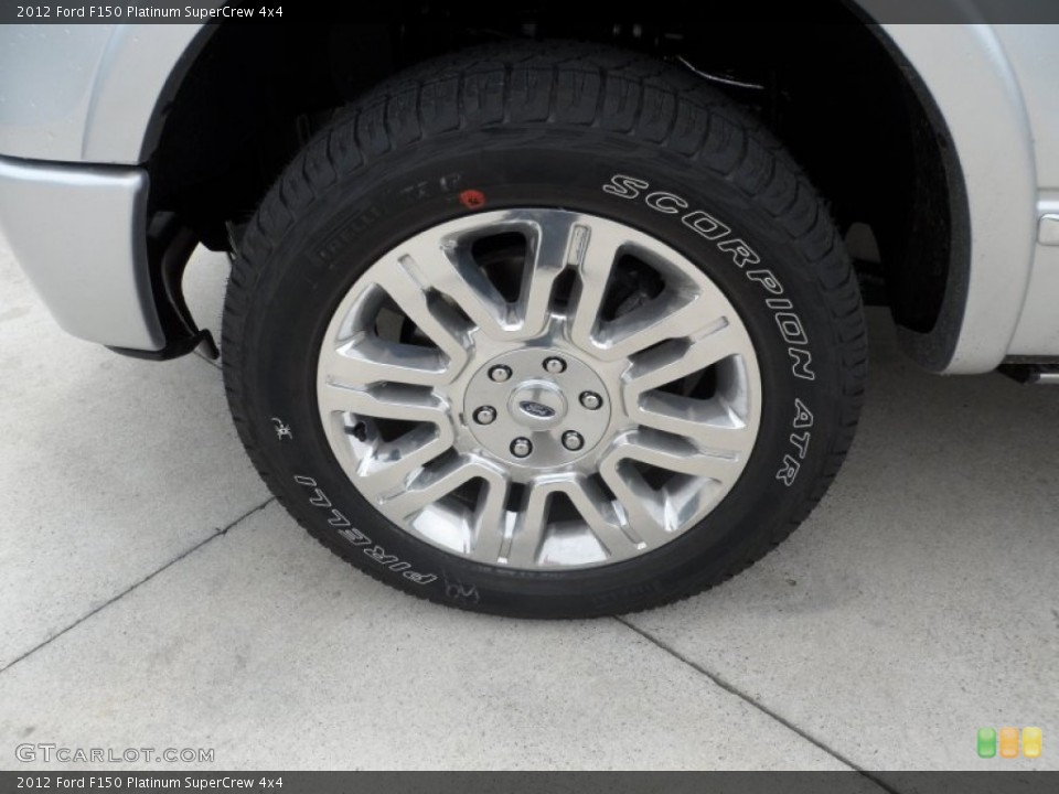 2012 Ford F150 Platinum SuperCrew 4x4 Wheel and Tire Photo #65221039