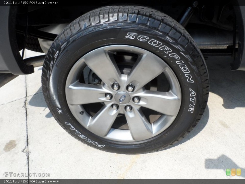 2011 Ford F150 FX4 SuperCrew 4x4 Wheel and Tire Photo #65238851