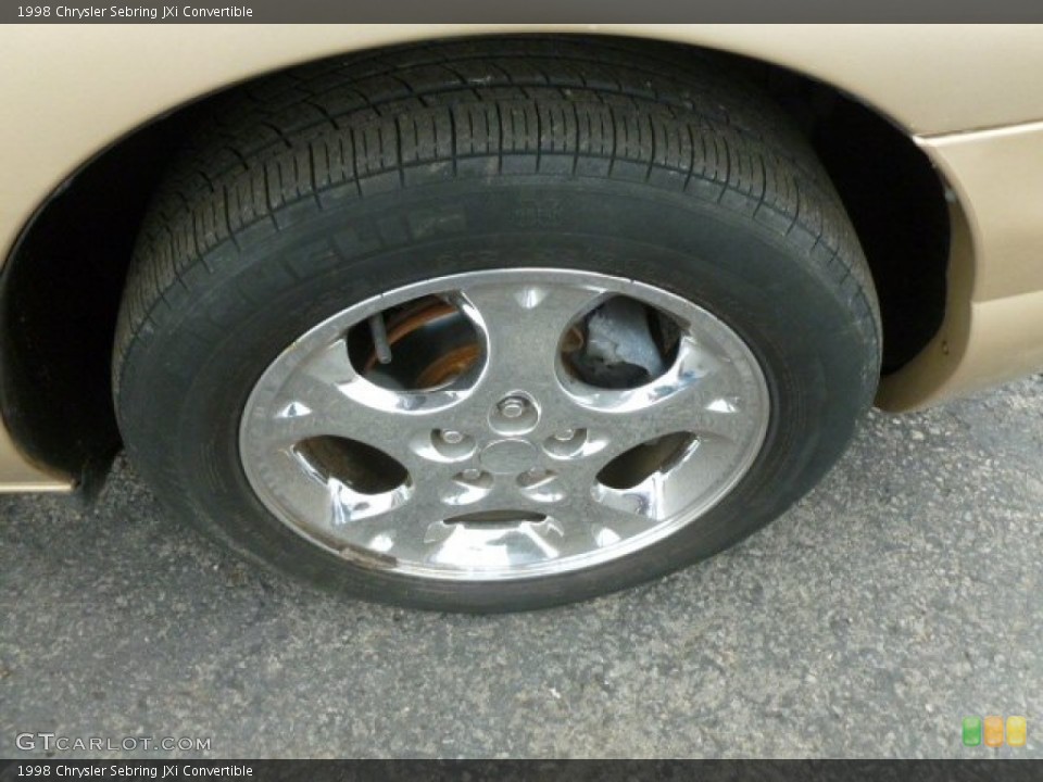 1998 Chrysler Sebring JXi Convertible Wheel and Tire Photo #65239499