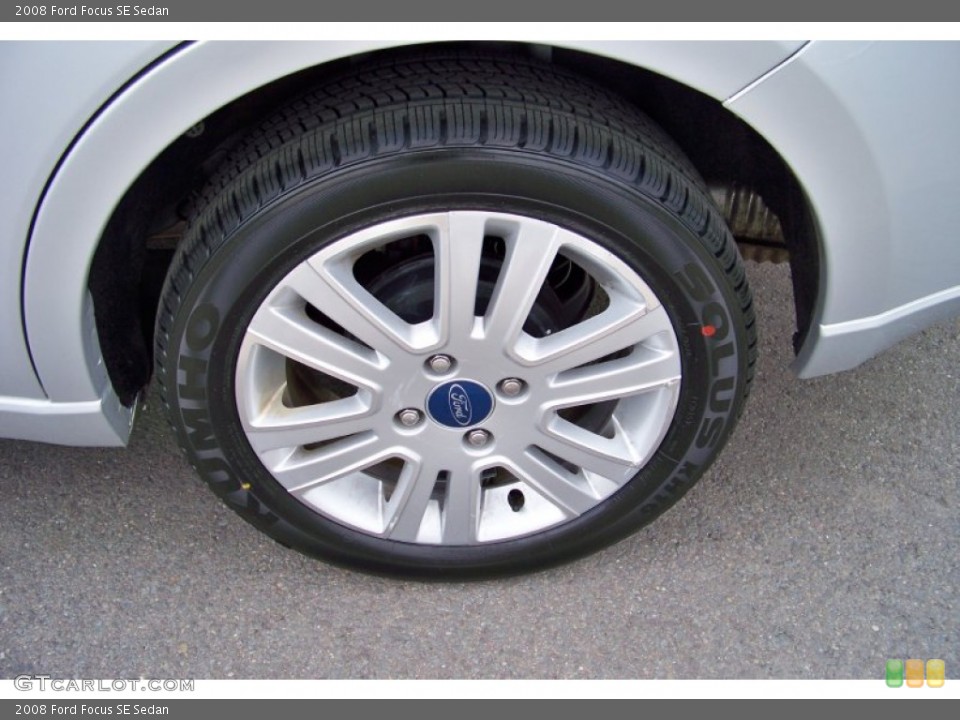 2008 Ford Focus SE Sedan Wheel and Tire Photo #65318786