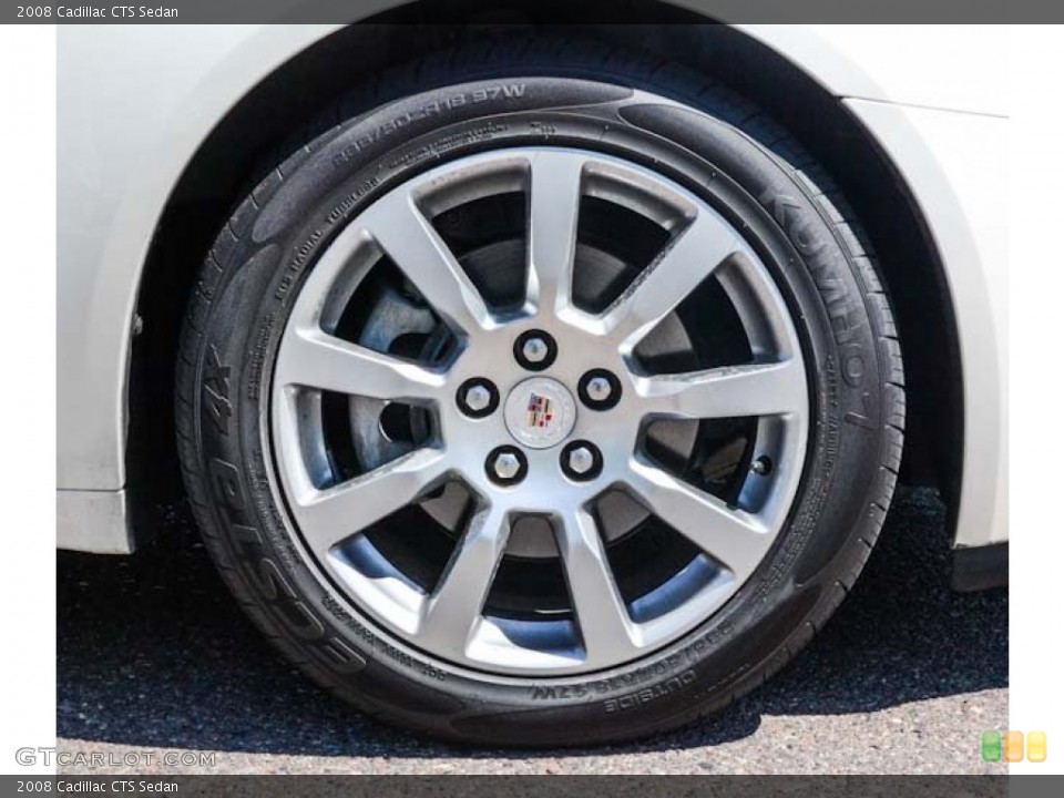 2008 Cadillac CTS Sedan Wheel and Tire Photo #65327099