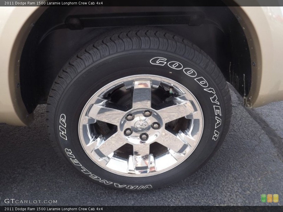 2011 Dodge Ram 1500 Laramie Longhorn Crew Cab 4x4 Wheel and Tire Photo #65337333