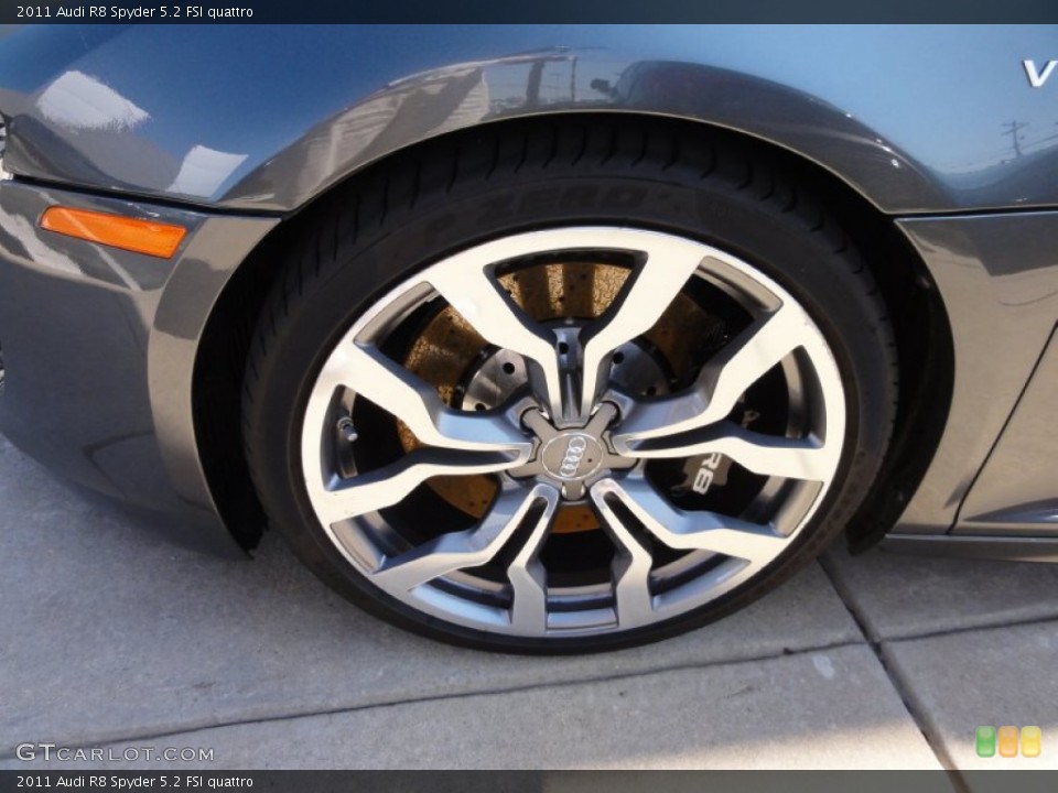 2011 Audi R8 Spyder 5.2 FSI quattro Wheel and Tire Photo #65342469