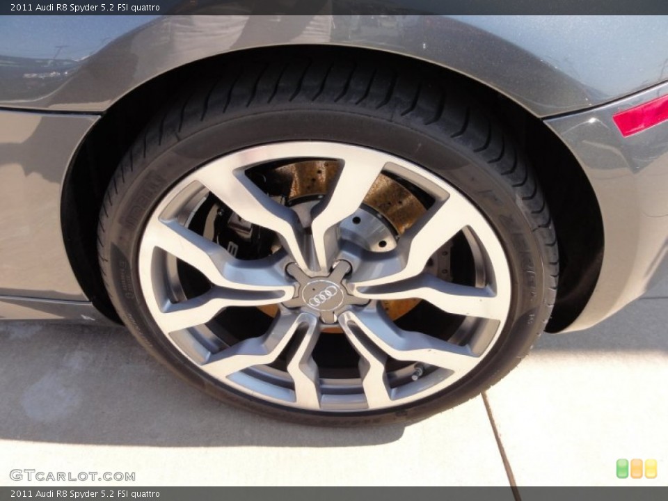 2011 Audi R8 Spyder 5.2 FSI quattro Wheel and Tire Photo #65342481
