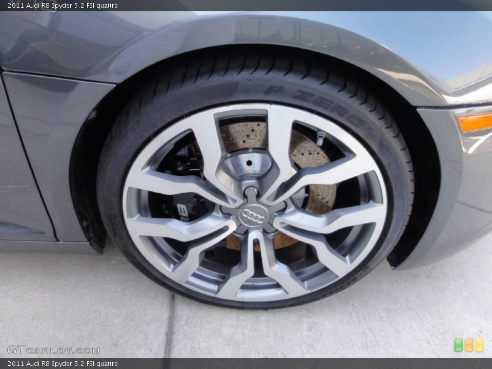 2011 Audi R8 Spyder 5.2 FSI quattro Wheel and Tire Photo #65342496
