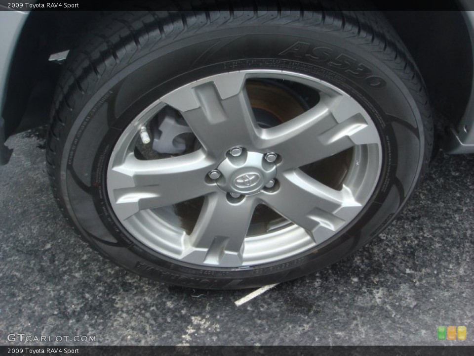 2009 Toyota RAV4 Sport Wheel and Tire Photo #65348085