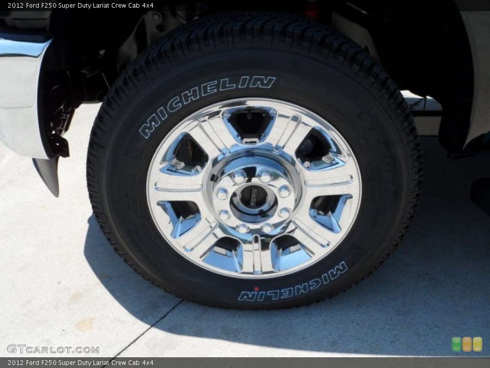 2012 Ford F250 Super Duty Lariat Crew Cab 4x4 Wheel and Tire Photo #65352285