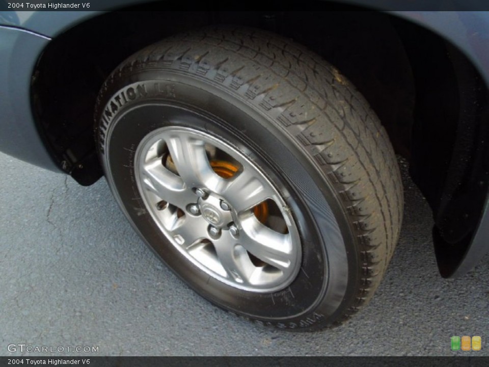 2004 Toyota Highlander V6 Wheel and Tire Photo #65365320