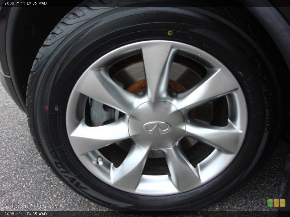 2008 Infiniti EX 35 AWD Wheel and Tire Photo #65390685