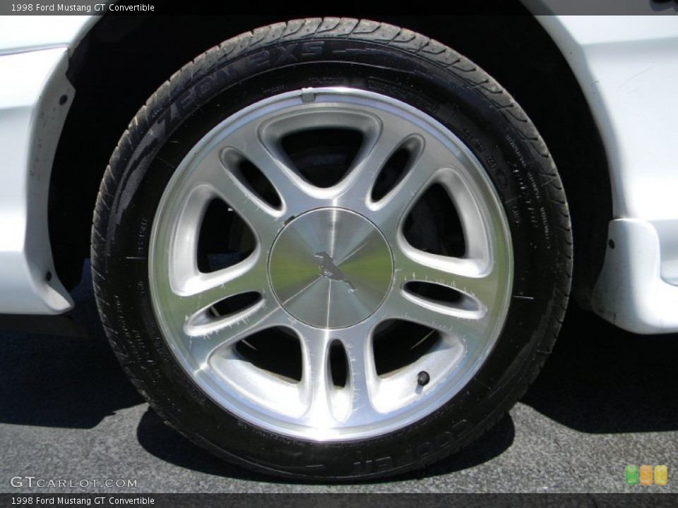 1998 Ford Mustang GT Convertible Wheel and Tire Photo #65413392