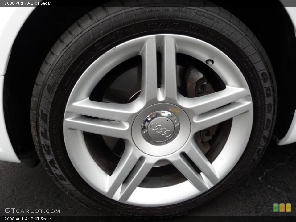 2008 Audi A4 2.0T Sedan Wheel and Tire Photo #65437815