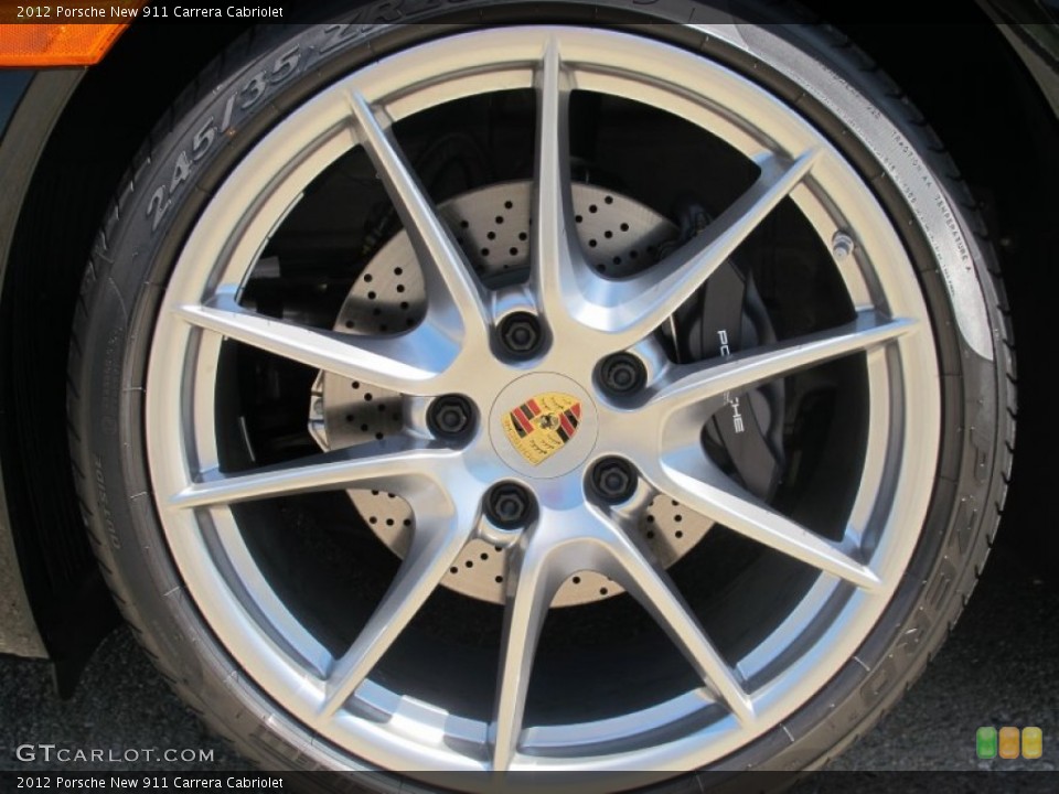 2012 Porsche New 911 Carrera Cabriolet Wheel and Tire Photo #65460289