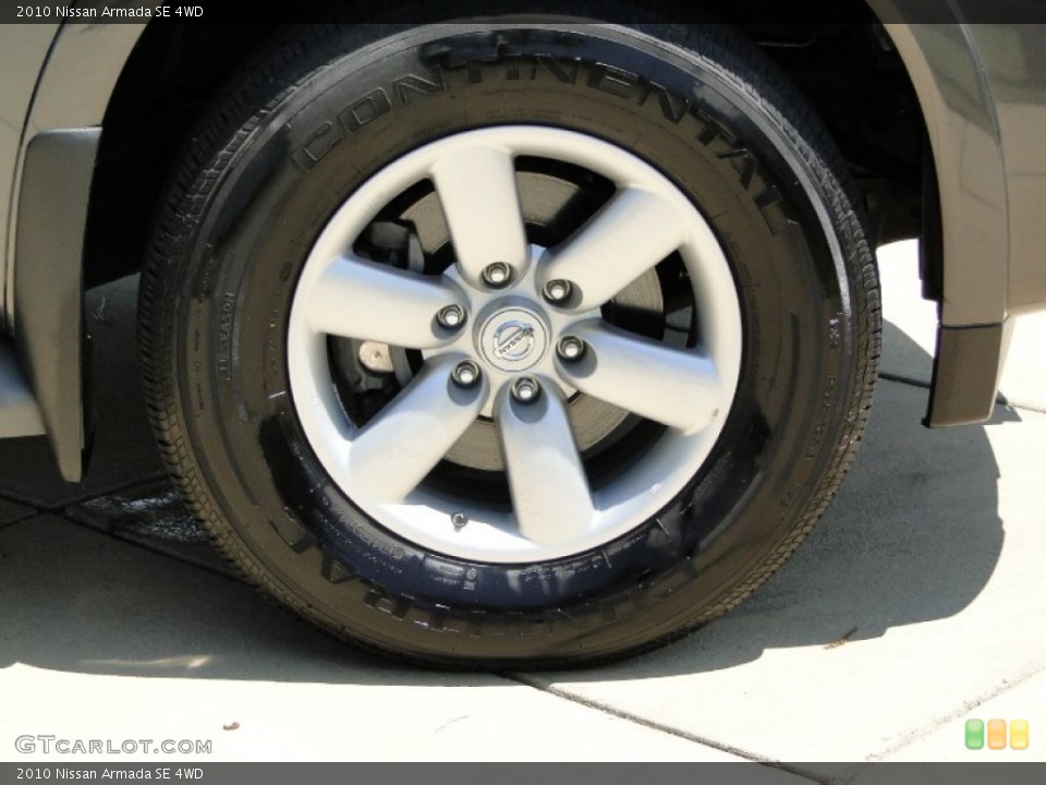 2010 Nissan Armada SE 4WD Wheel and Tire Photo #65483208