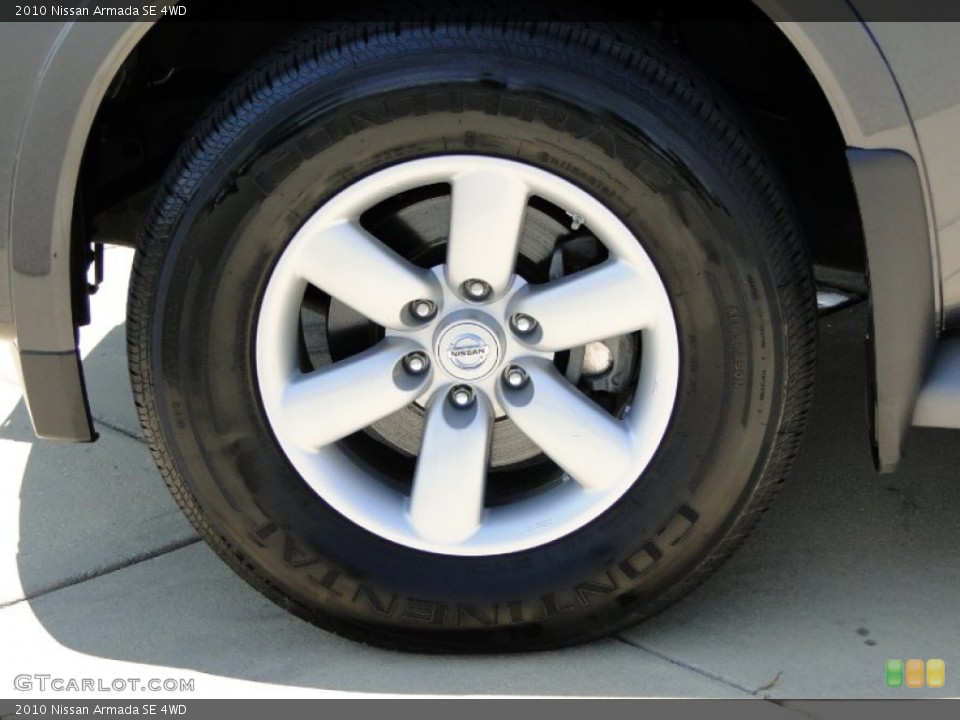 2010 Nissan Armada SE 4WD Wheel and Tire Photo #65483233