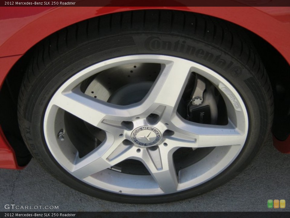 2012 Mercedes-Benz SLK 250 Roadster Wheel and Tire Photo #65487595