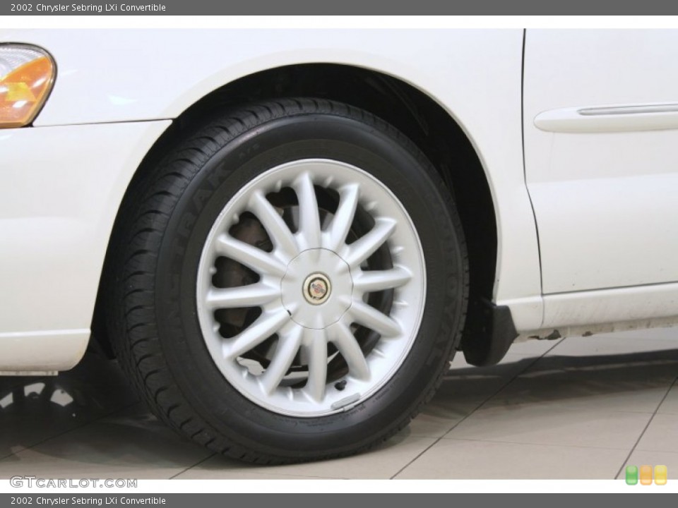 2002 Chrysler Sebring LXi Convertible Wheel and Tire Photo #65496263