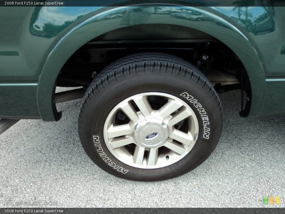 2008 Ford F150 Lariat SuperCrew Wheel and Tire Photo #65496494