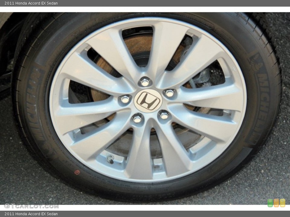 2011 Honda Accord EX Sedan Wheel and Tire Photo #65500772