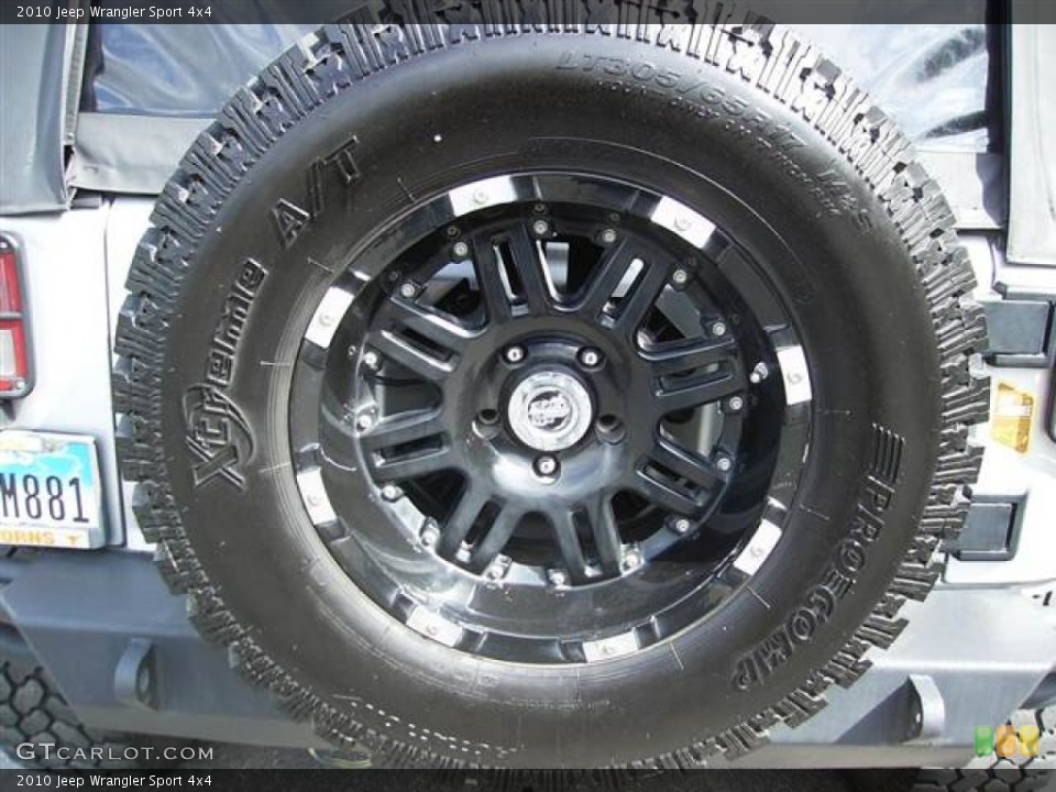 2010 Jeep Wrangler Custom Wheel and Tire Photo #65502701