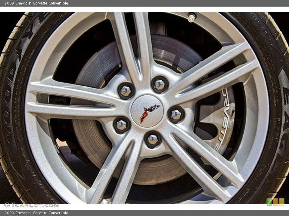 2009 Chevrolet Corvette Convertible Wheel and Tire Photo #65502983