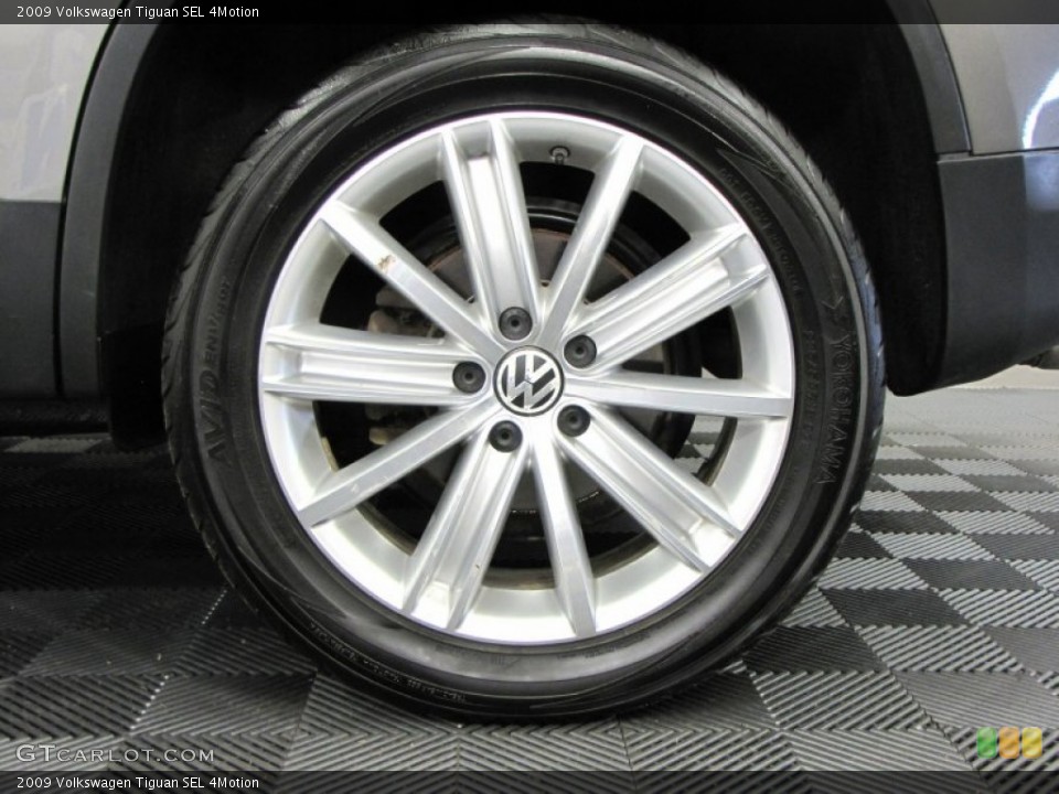 2009 Volkswagen Tiguan SEL 4Motion Wheel and Tire Photo #65504852