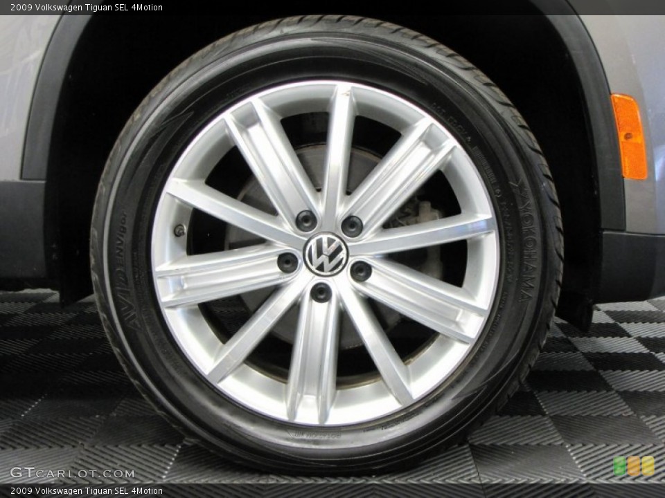2009 Volkswagen Tiguan SEL 4Motion Wheel and Tire Photo #65504864