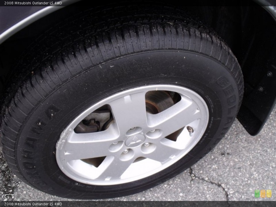 2008 Mitsubishi Outlander LS 4WD Wheel and Tire Photo #65514809