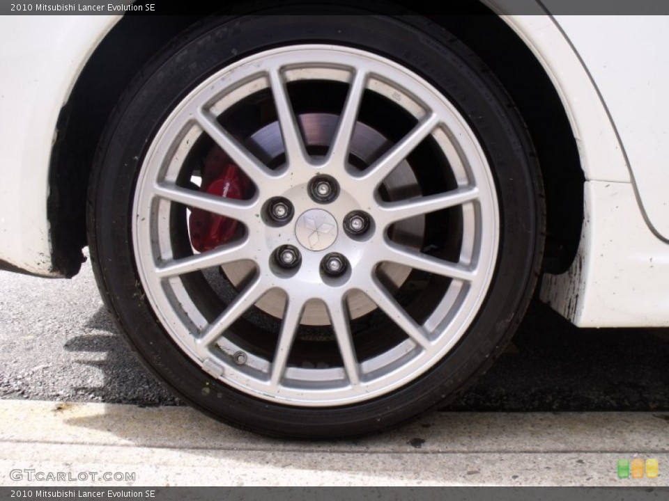 2010 Mitsubishi Lancer Evolution SE Wheel and Tire Photo #65515007