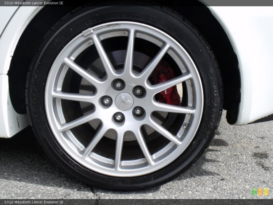 2010 Mitsubishi Lancer Evolution SE Wheel and Tire Photo #65515022