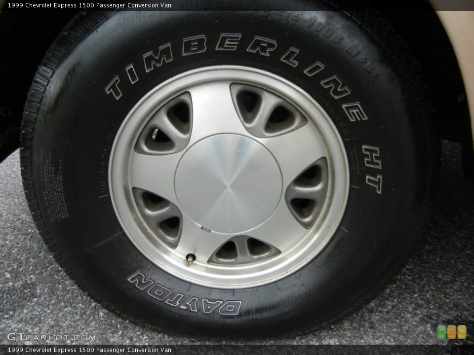 1999 Chevrolet Express 1500 Passenger Conversion Van Wheel and Tire Photo #65529296