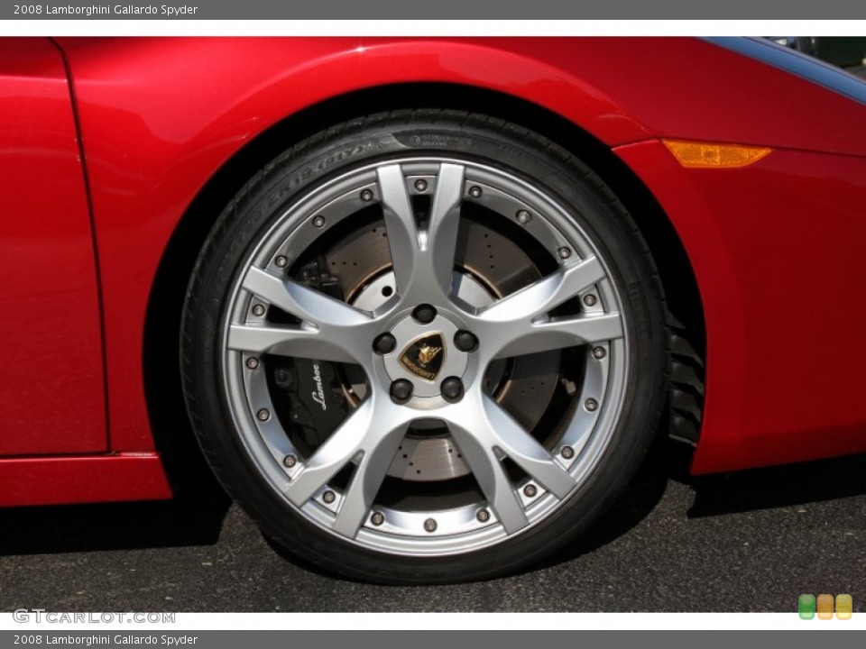 2008 Lamborghini Gallardo Spyder Wheel and Tire Photo #65539706