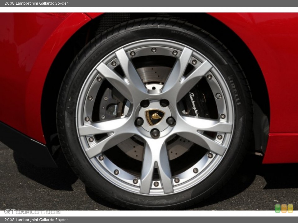 2008 Lamborghini Gallardo Spyder Wheel and Tire Photo #65539713