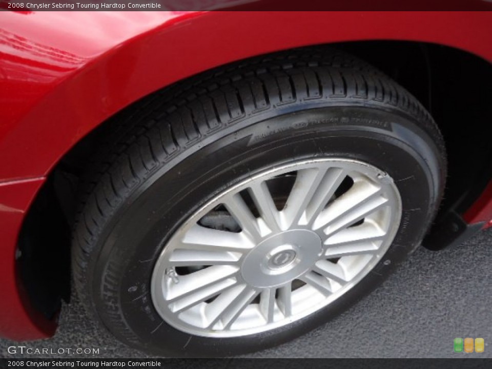 2008 Chrysler Sebring Touring Hardtop Convertible Wheel and Tire Photo #65541768