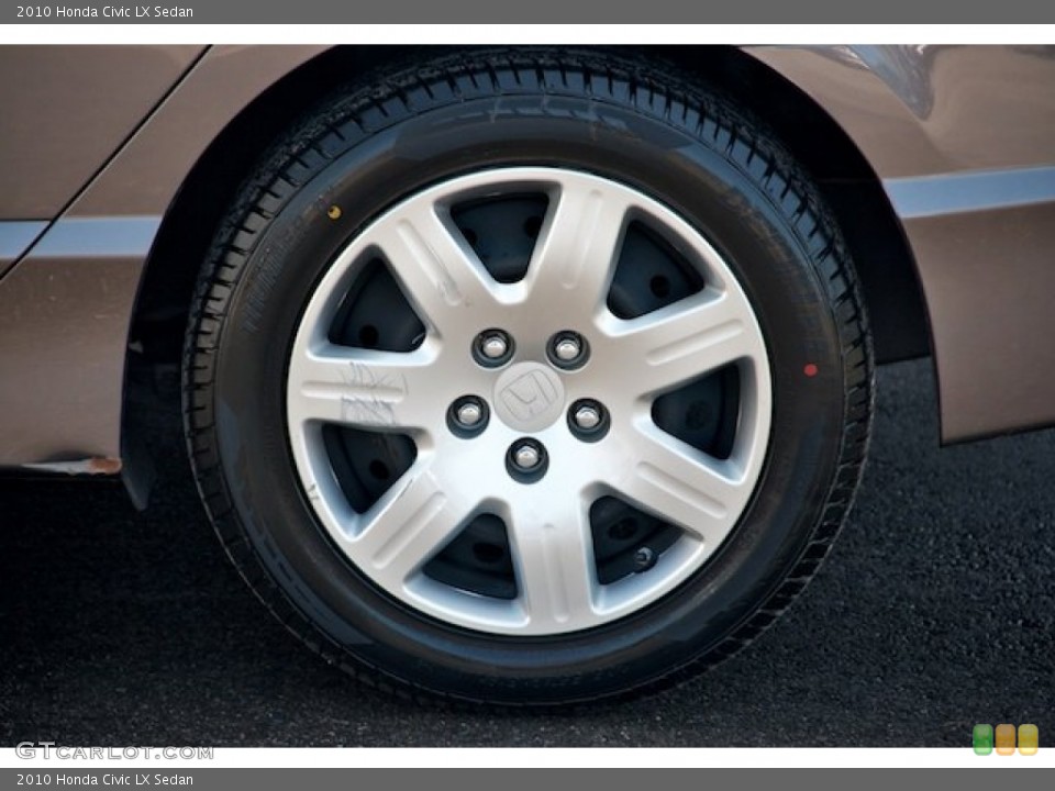 2010 Honda Civic LX Sedan Wheel and Tire Photo #65544915