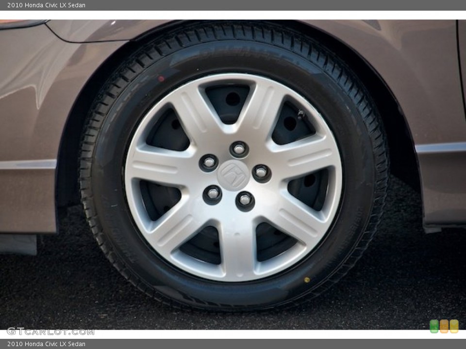 2010 Honda Civic LX Sedan Wheel and Tire Photo #65544933